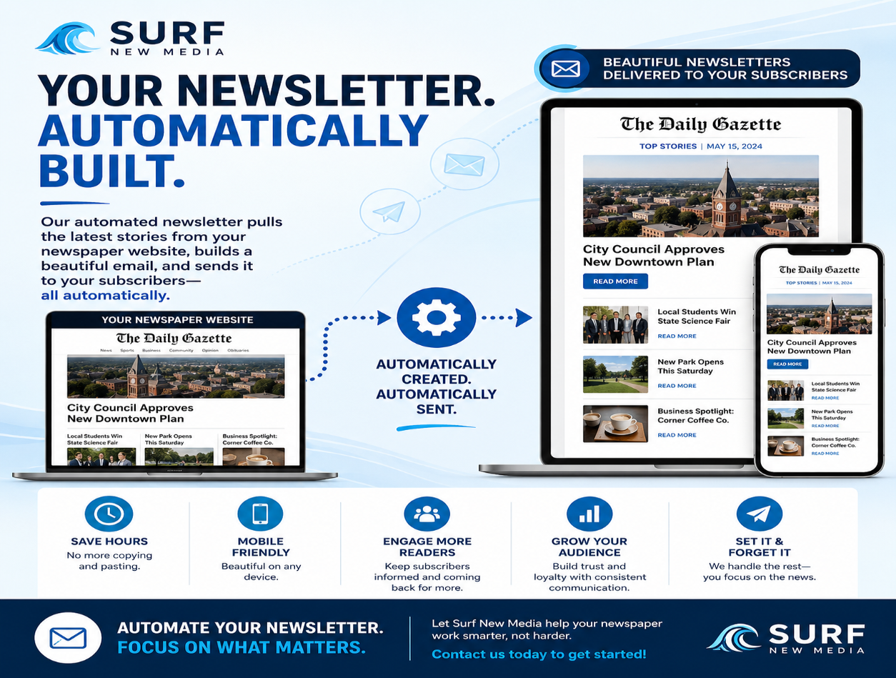 Surf New Media's automated newsletters