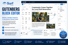 gutenberg block editor in Surf CMS