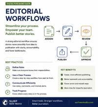 Workflows with surf new media
