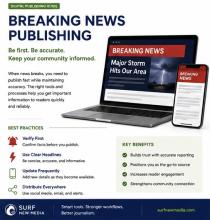 Breaking news surf new media