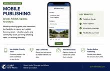 Mobile publishing on surf CMS
