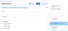 Create content screenshot on Surf CMS